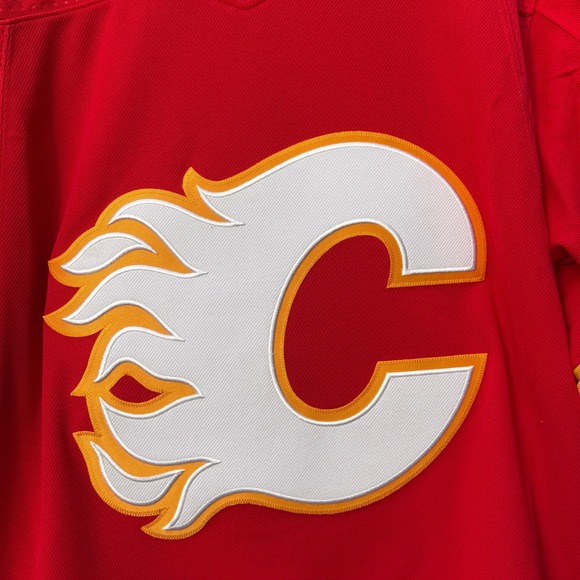 Adidas Men's Size 54 XL Calgary Flames Aeroready Red Home Jersey - Picture 3 of 12